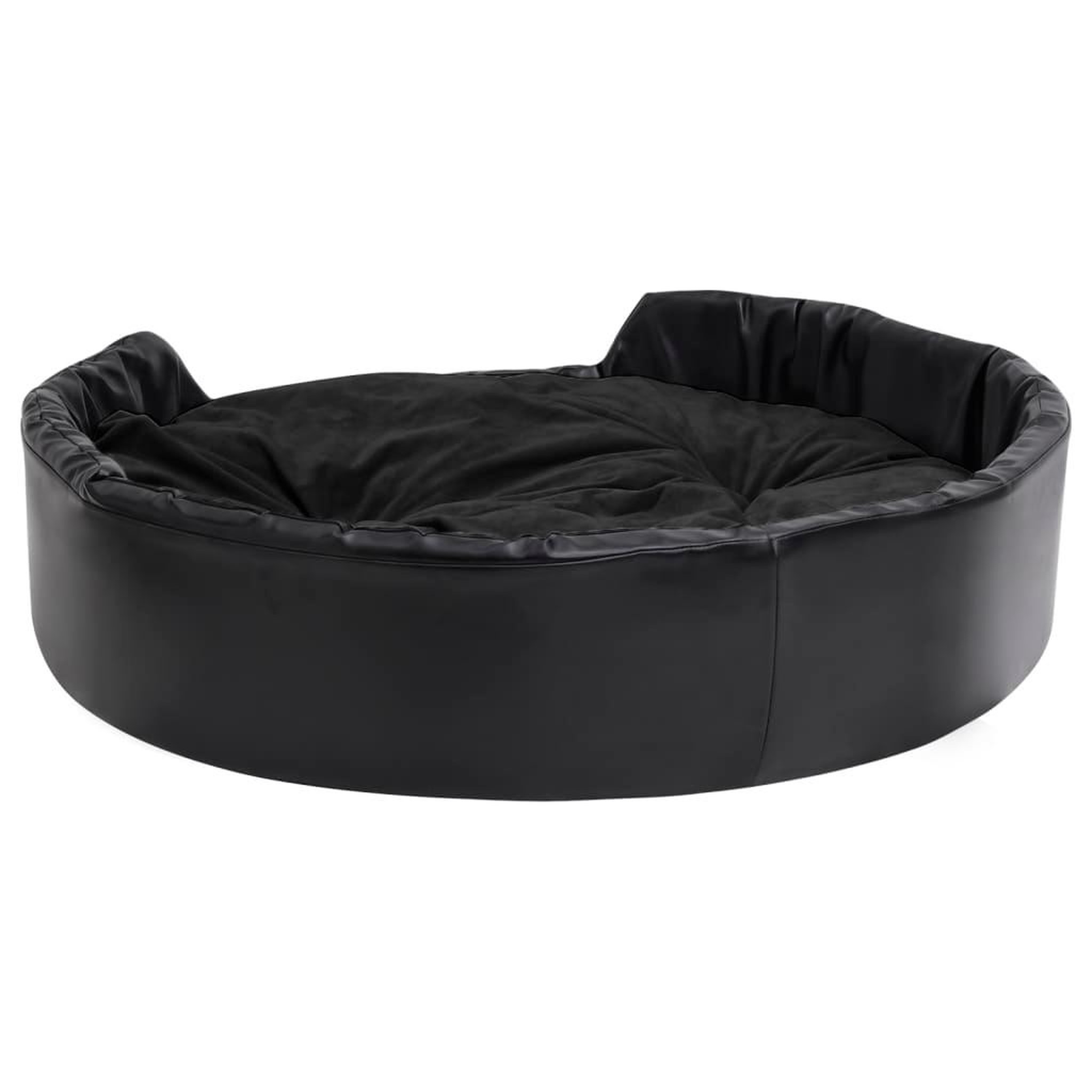 Voir la diapositive 4 : VIDAXL Lit pour chiens Noir 99x89x21 cm Peluche et similicuir