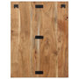 Voir la diapositive 5 : VIDAXL Table de chevet 60x32x80 cm bois d'acacia solide