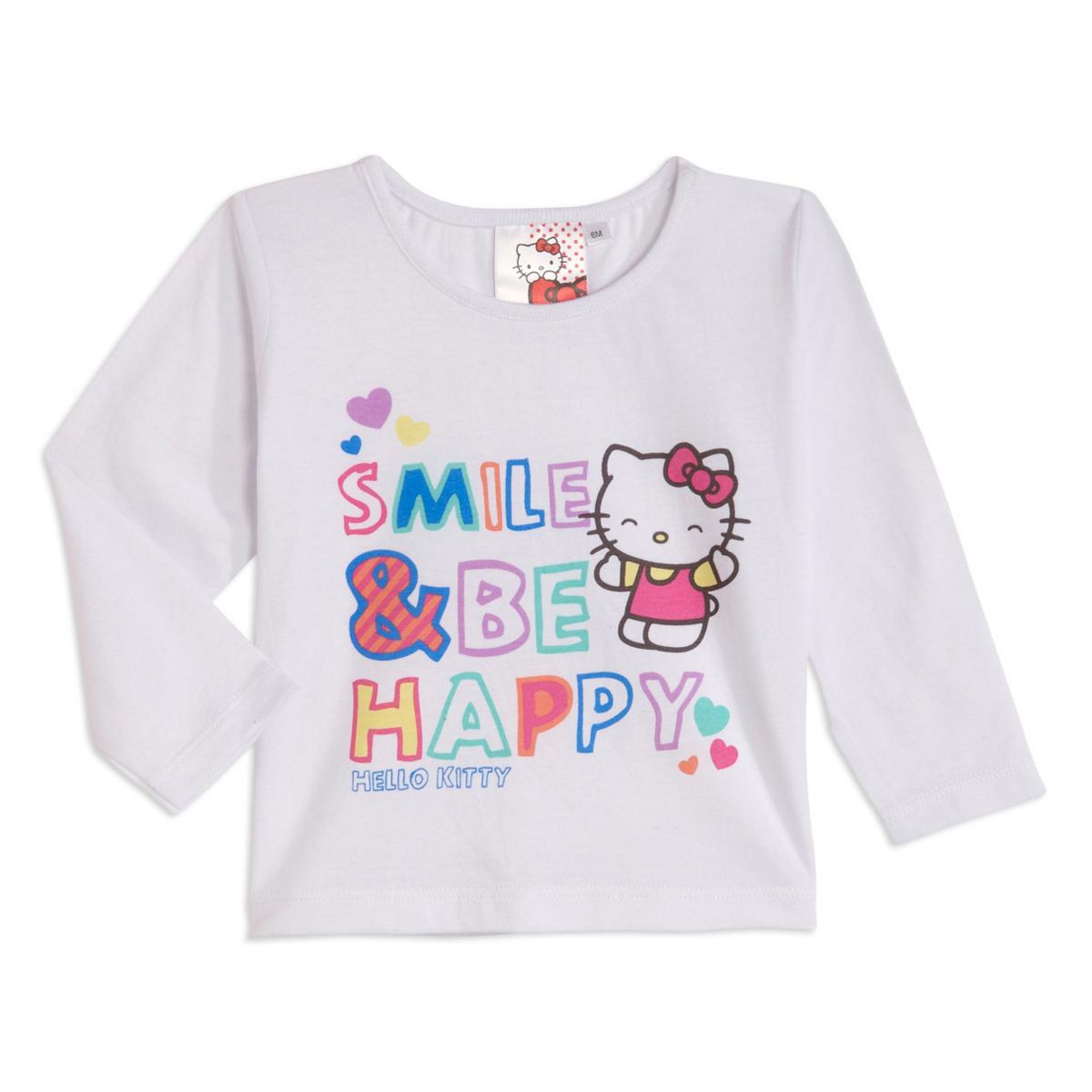 HELLO KITTY Tee-shirt manches longues Hello Kitty pas cher - Auchan.fr
