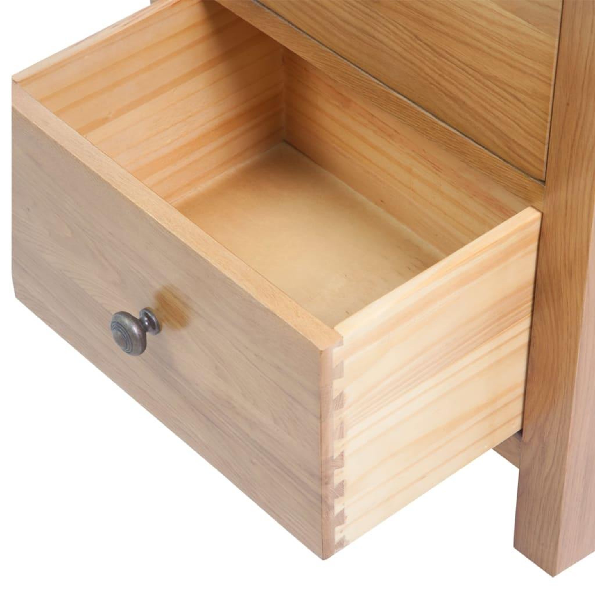 Voir la diapositive 5 : VIDAXL Commode haute 45x32x110 cm Bois de chene massif