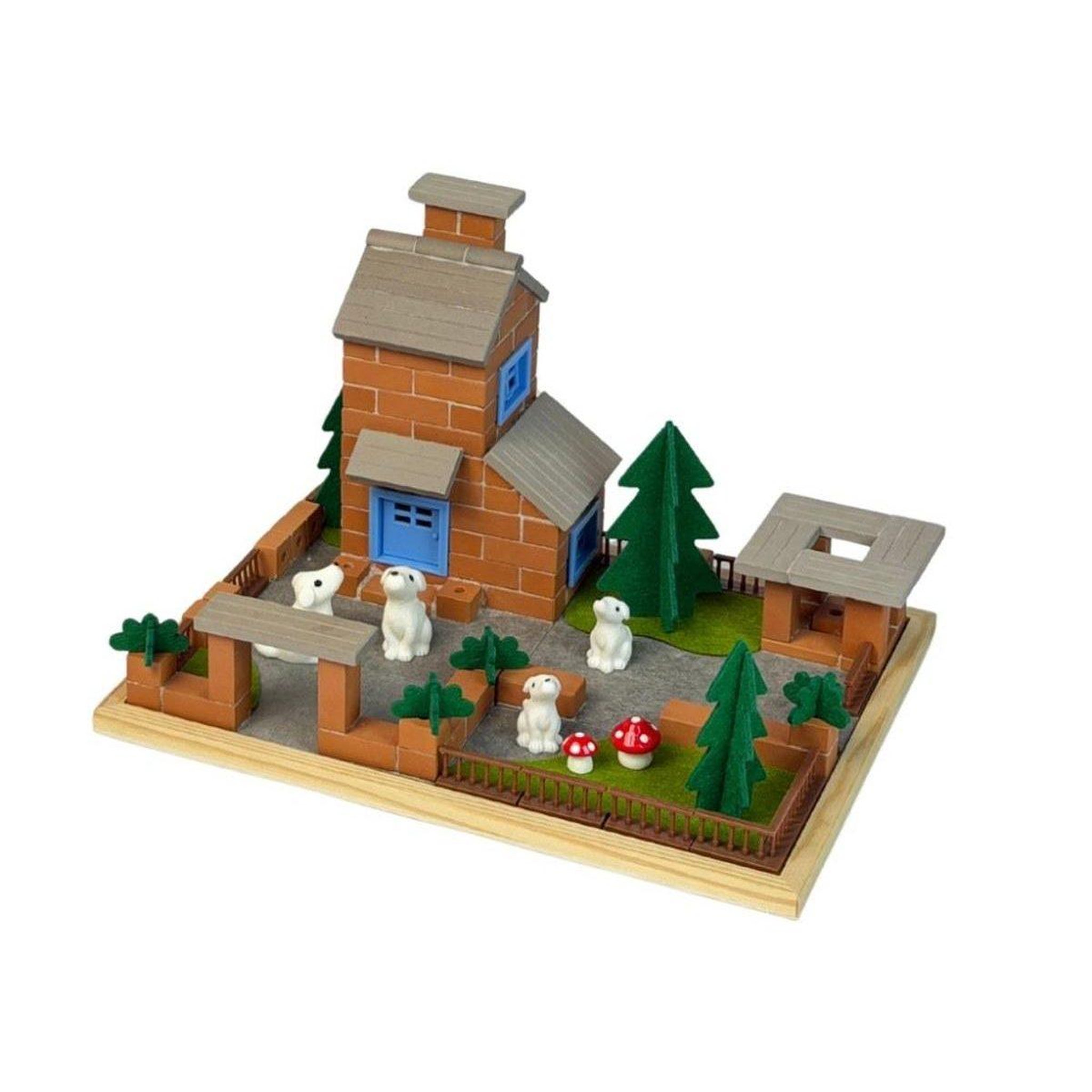 ELINELI Jeu de construction en briques - Maison de ferme