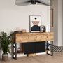 Voir la diapositive 3 : CONCEPT USINE Console avec rangements style industriel TARI