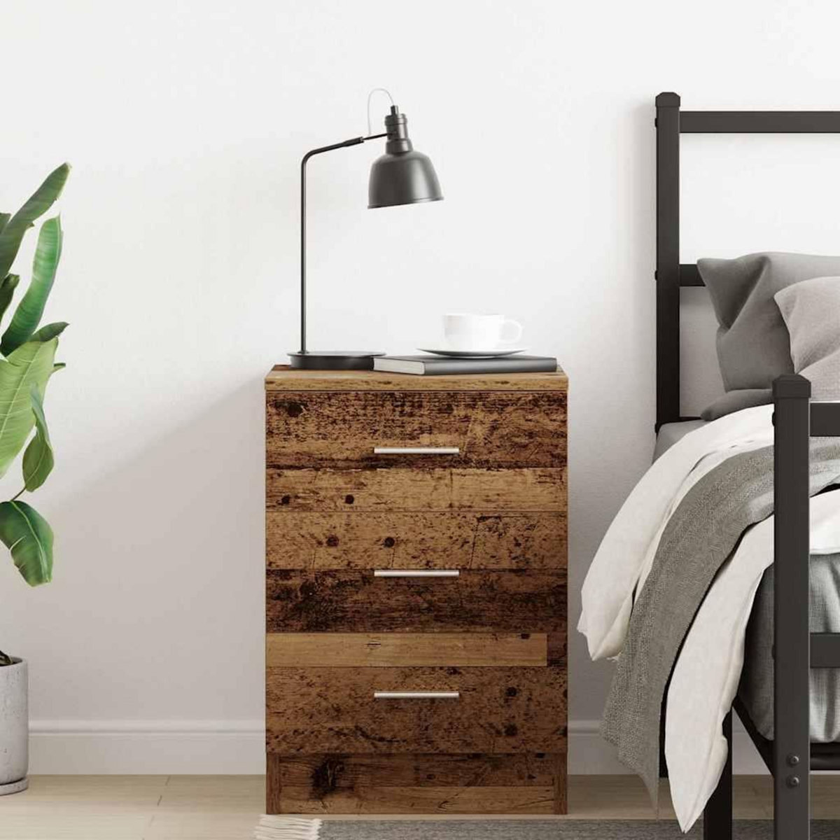 VIDAXL Table de chevet vieux bois 38x35x55 cm bois d'ingenierie