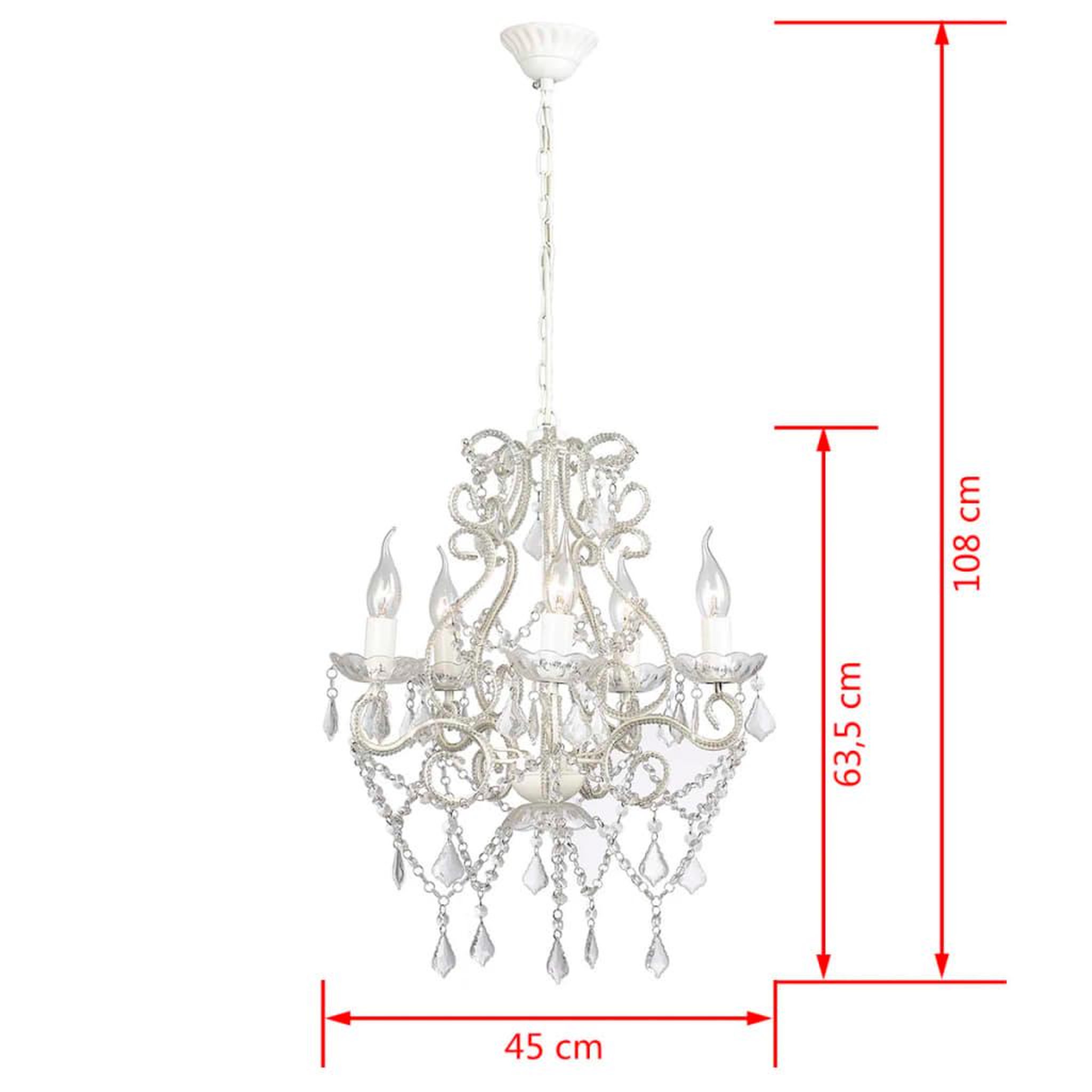 Voir la diapositive 6 : VIDAXL Chandelier avec 2800 cristaux E14