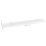 Voir la diapositive 6 : VIDAXL Etageres murales 4 pcs Blanc brillant 80x9x3 cm