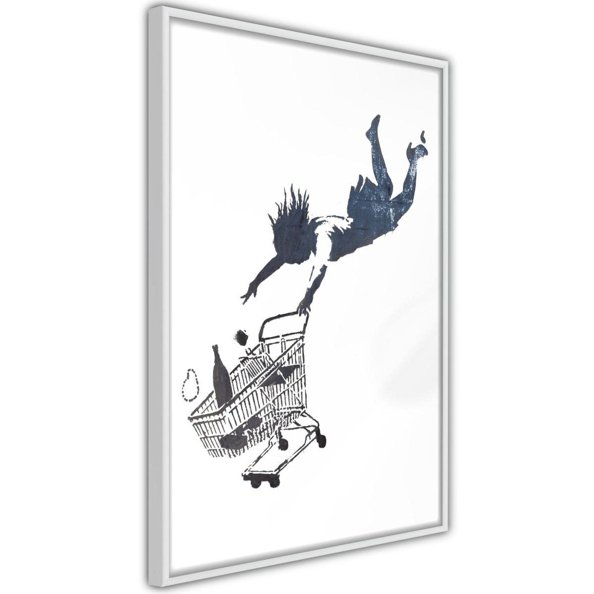 Paris Prix Affiche Murale Encadrée  Banksy Shop Until You Drop
