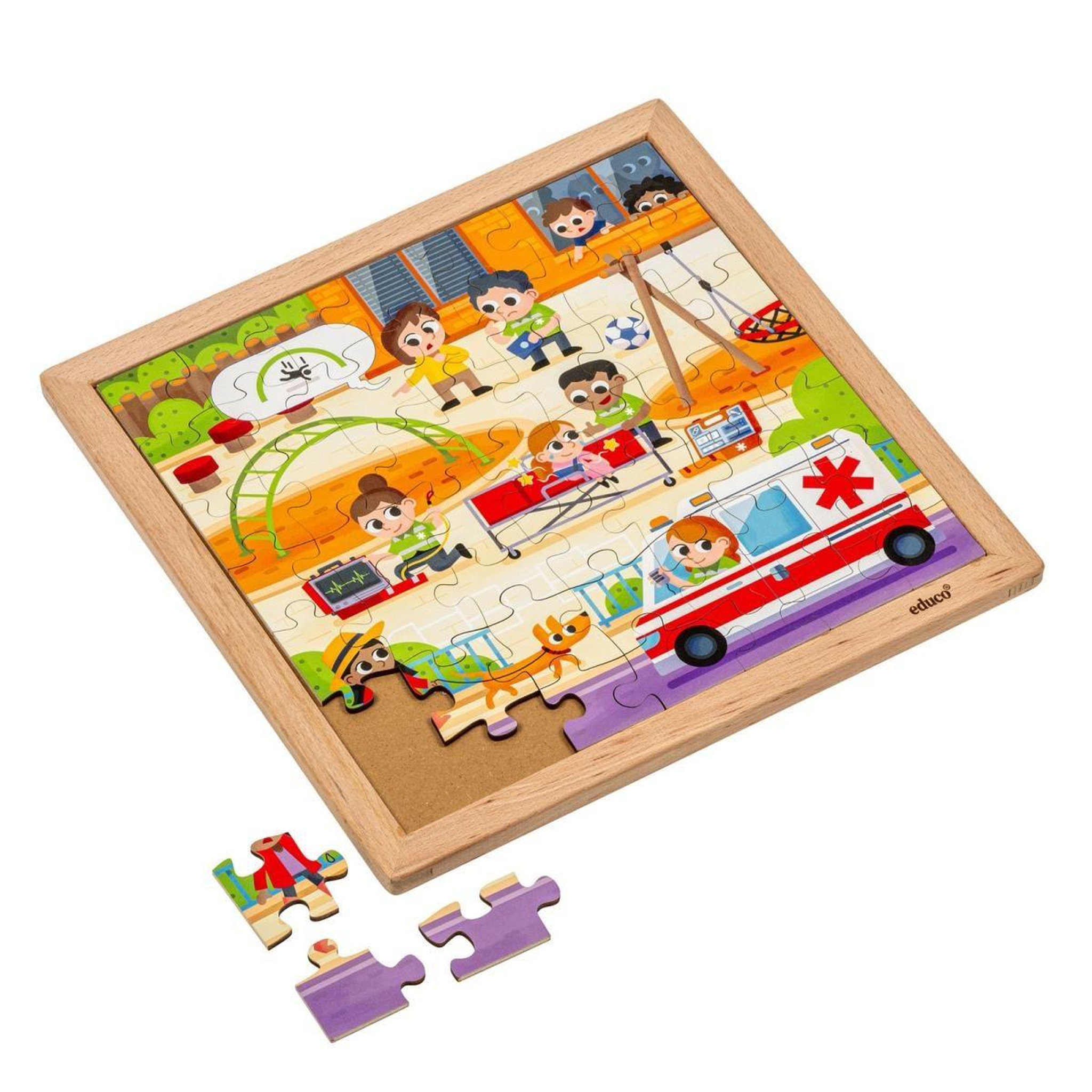 EDUCO Services d'urgence - ambulance — 49 pièces de puzzle