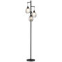 Voir la diapositive 1 : HOMCOM Lampadaire design industriel 3 têtes 40 W max. luminosité réglable métal filaire acier noir