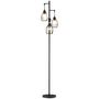 Voir la diapositive 1 : HOMCOM Lampadaire design industriel 3 têtes 40 W max. luminosité réglable métal filaire acier noir
