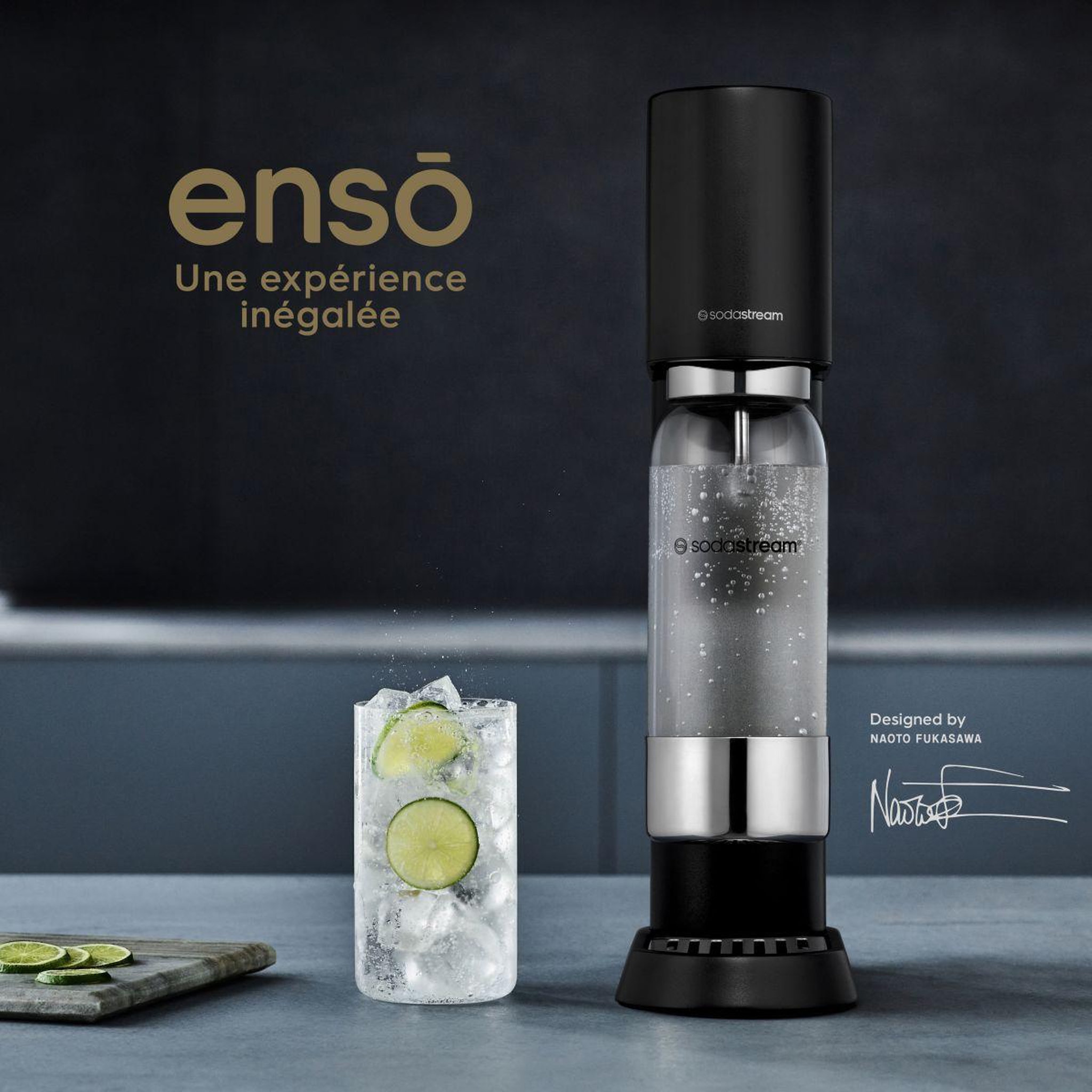 Voir la diapositive 3 : SODASTREAM Machine à soda ENSO noire