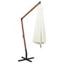 Voir la diapositive 4 : VIDAXL Parasol suspendu avec poteau en bois 350 cm blanc
