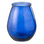 Paris Prix Vase Déco en Verre  Stripe  23cm Bleu