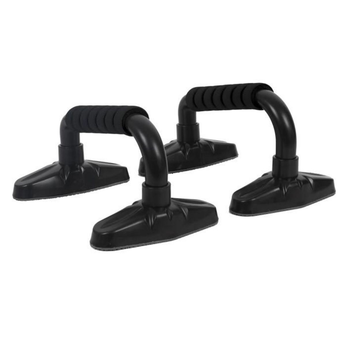 Paris Prix Lot de 2 Poignées d'Appui Pompes  Fitness  23cm Noir