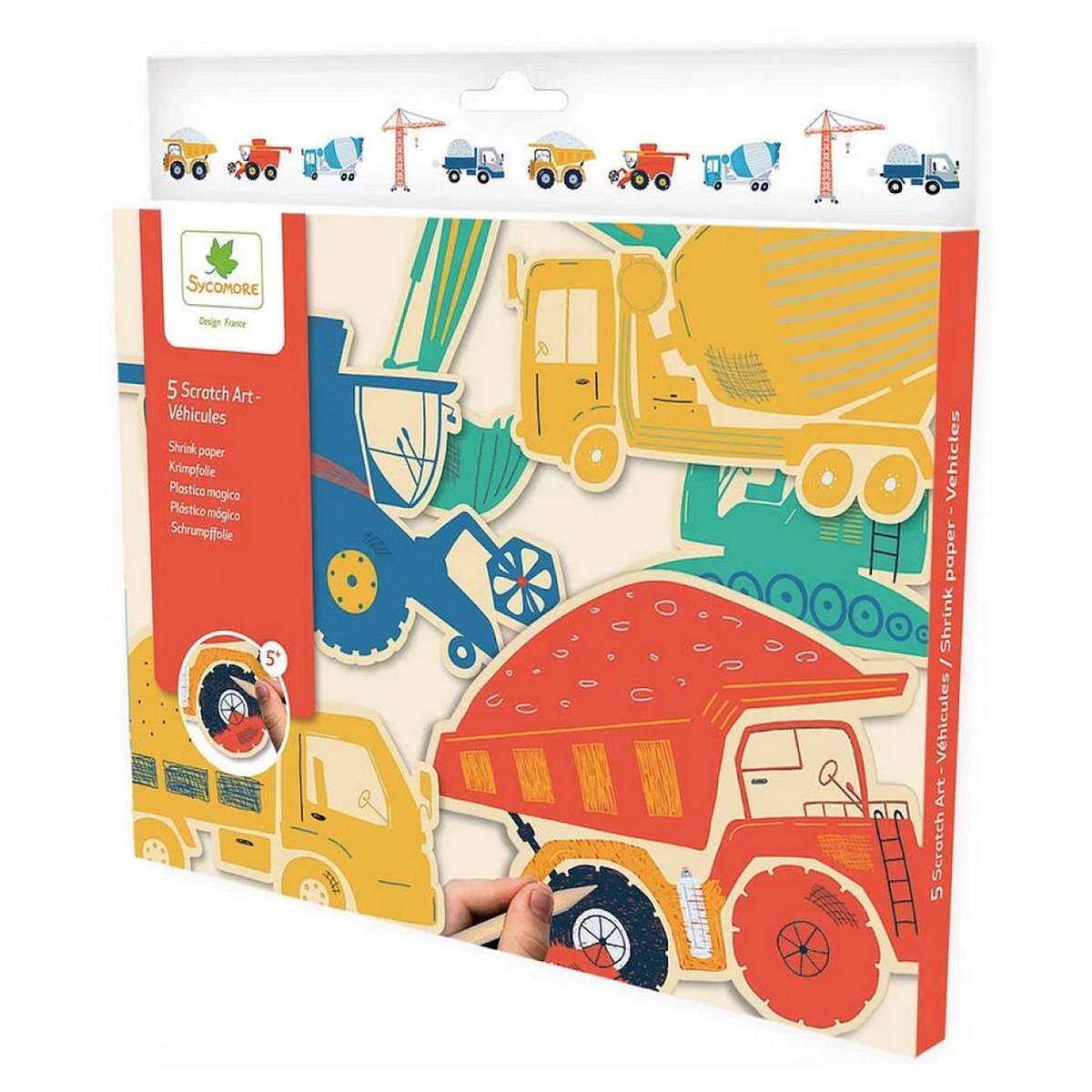 Au Sycomore Pockets - Scratch art Les véhicules