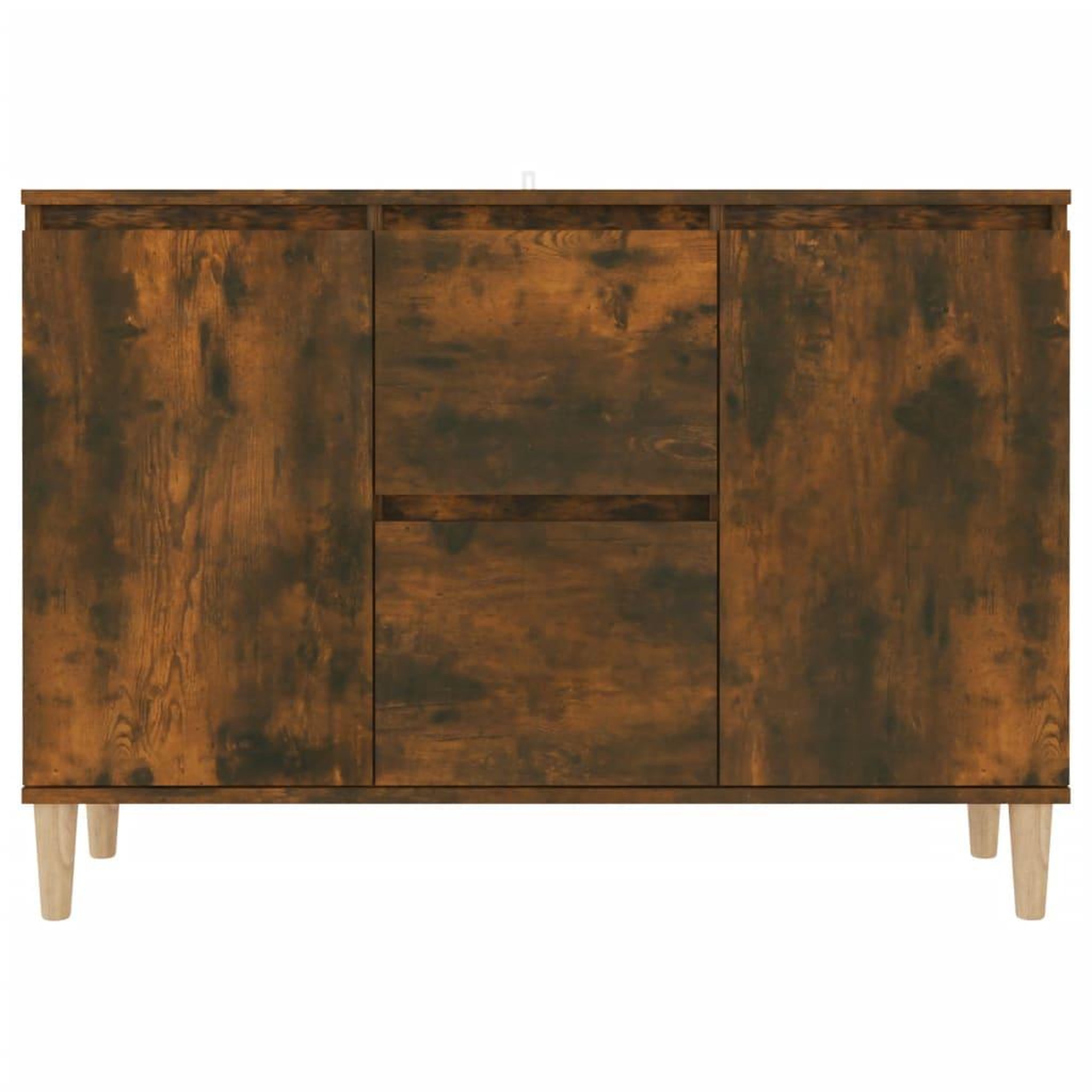 Voir la diapositive 4 : VIDAXL Buffet Chene fume 101x35x70 cm Bois d'ingenierie