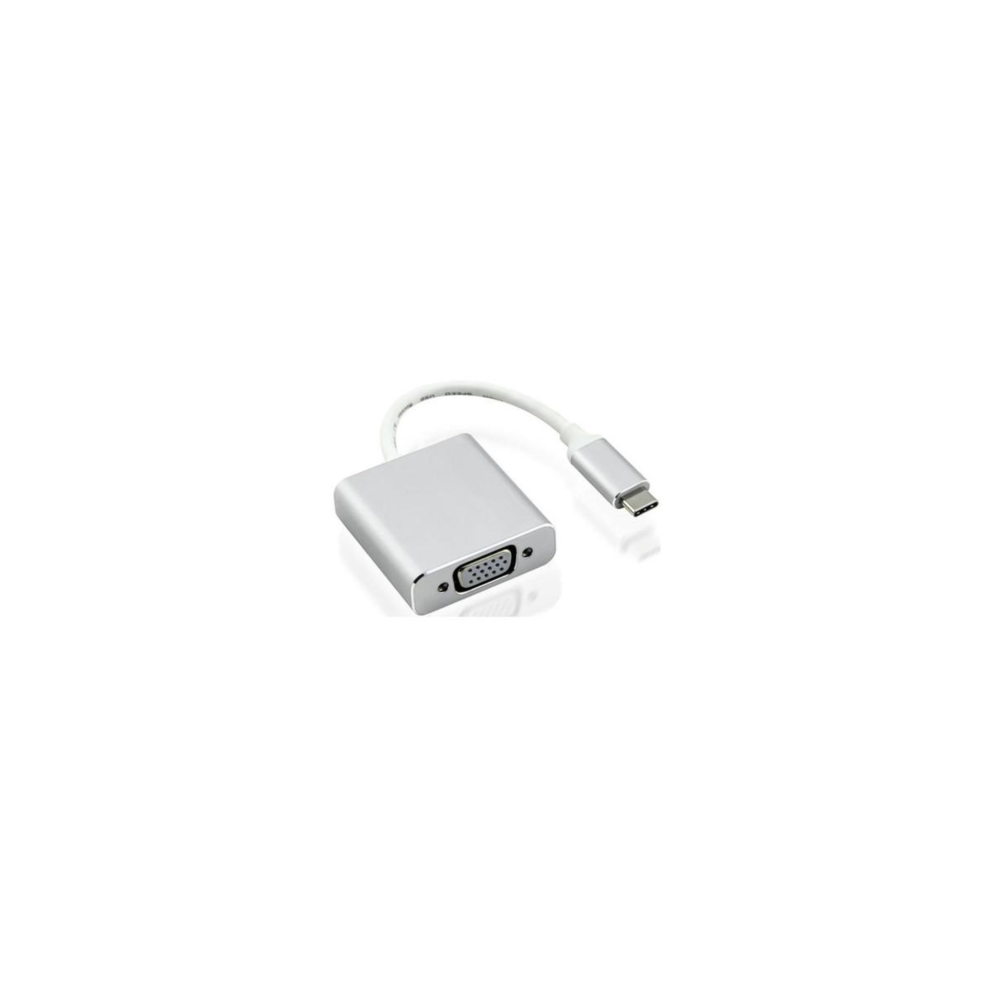 Voir la diapositive 2 : Nilox Nilox USB Type-C - VGA M/F adaptateur graphique USB Argent