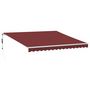 Voir la diapositive 2 : VIDAXL Auvent retractable automatique bordeaux 400x300 cm