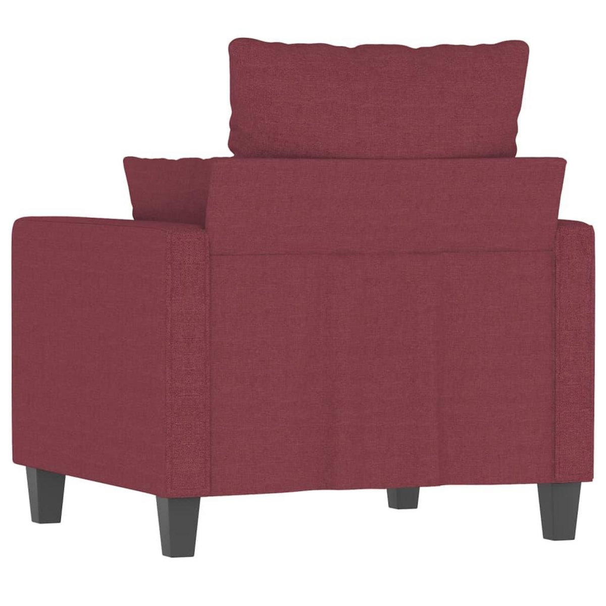 VIDAXL Fauteuil Rouge bordeaux 60 cm Tissu