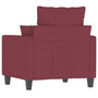 Voir la diapositive 5 : VIDAXL Fauteuil Rouge bordeaux 60 cm Tissu