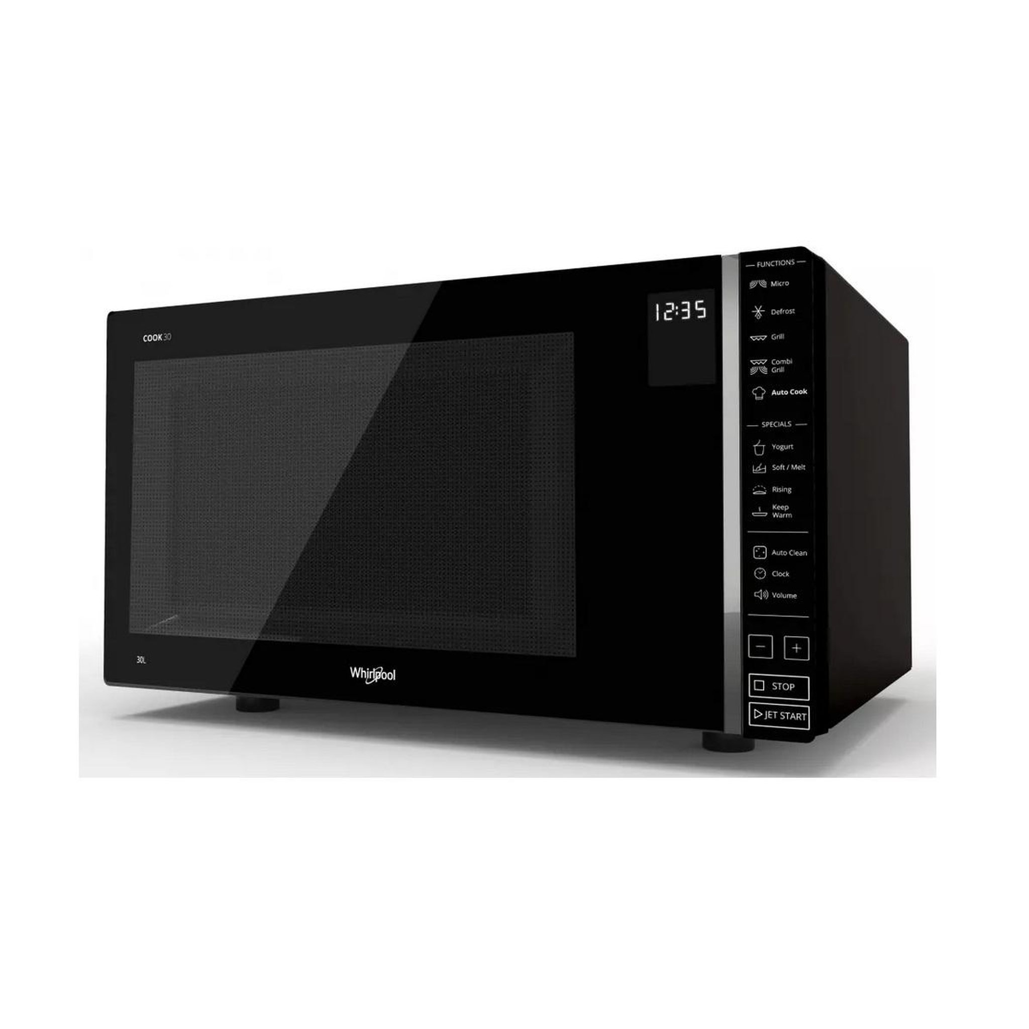 Voir la diapositive 2 : Whirlpool Micro-ondes grill 30l 900w - mwp303b