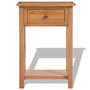 Voir la diapositive 2 : VIDAXL Table console 50 x 32 x 75 cm Bois de chene massif