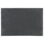 SECRET DE GOURMET Lot de 6 Assiettes Plates  Ardoise  30cm Gris