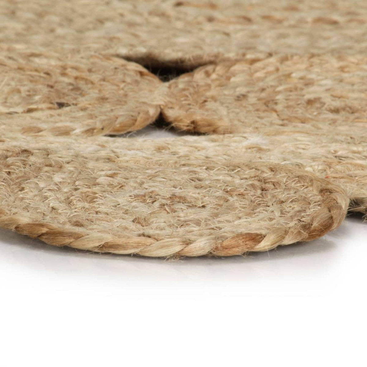 VIDAXL Tapis fait a la main Jute tressee 120 cm