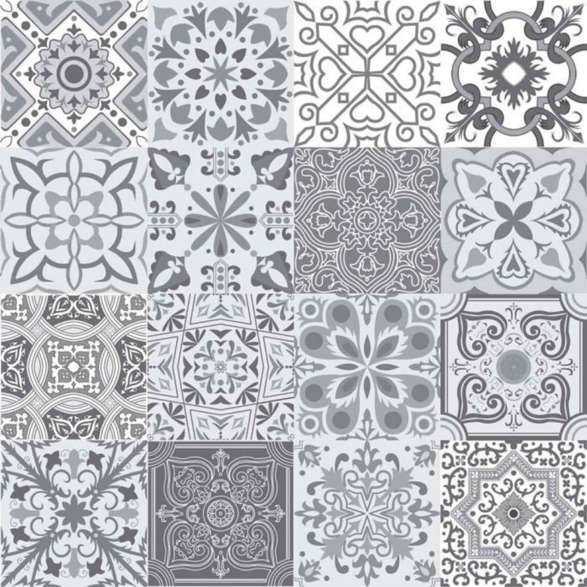 Paris Prix Nappe Toile Cirée  Persane  140x240cm Gris