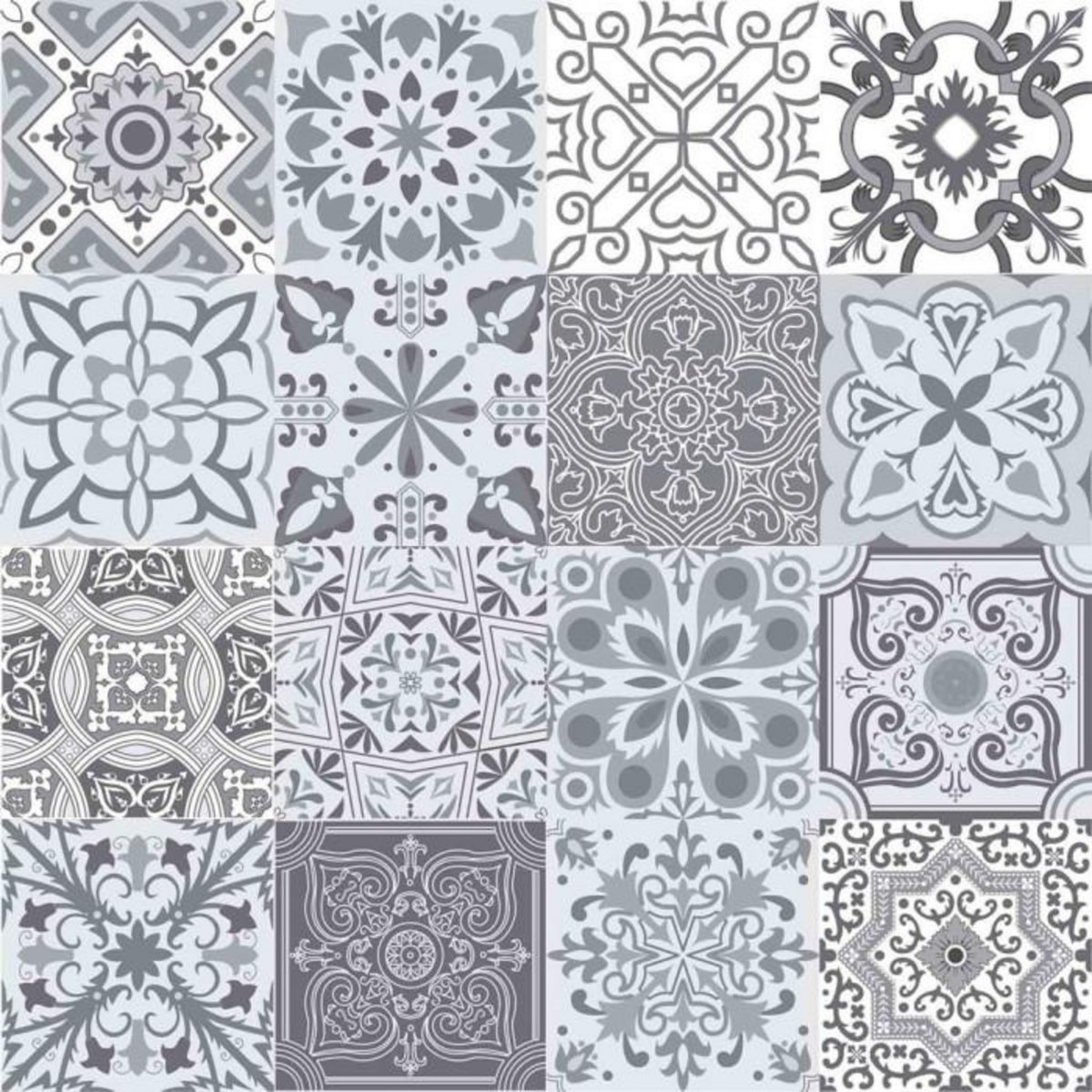 Paris Prix Nappe Toile Cirée  Persane  140x240cm Gris