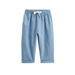 Petit Béguin Pantalon enfant en chambray Ciao Milano. Coloris disponibles : Bleu