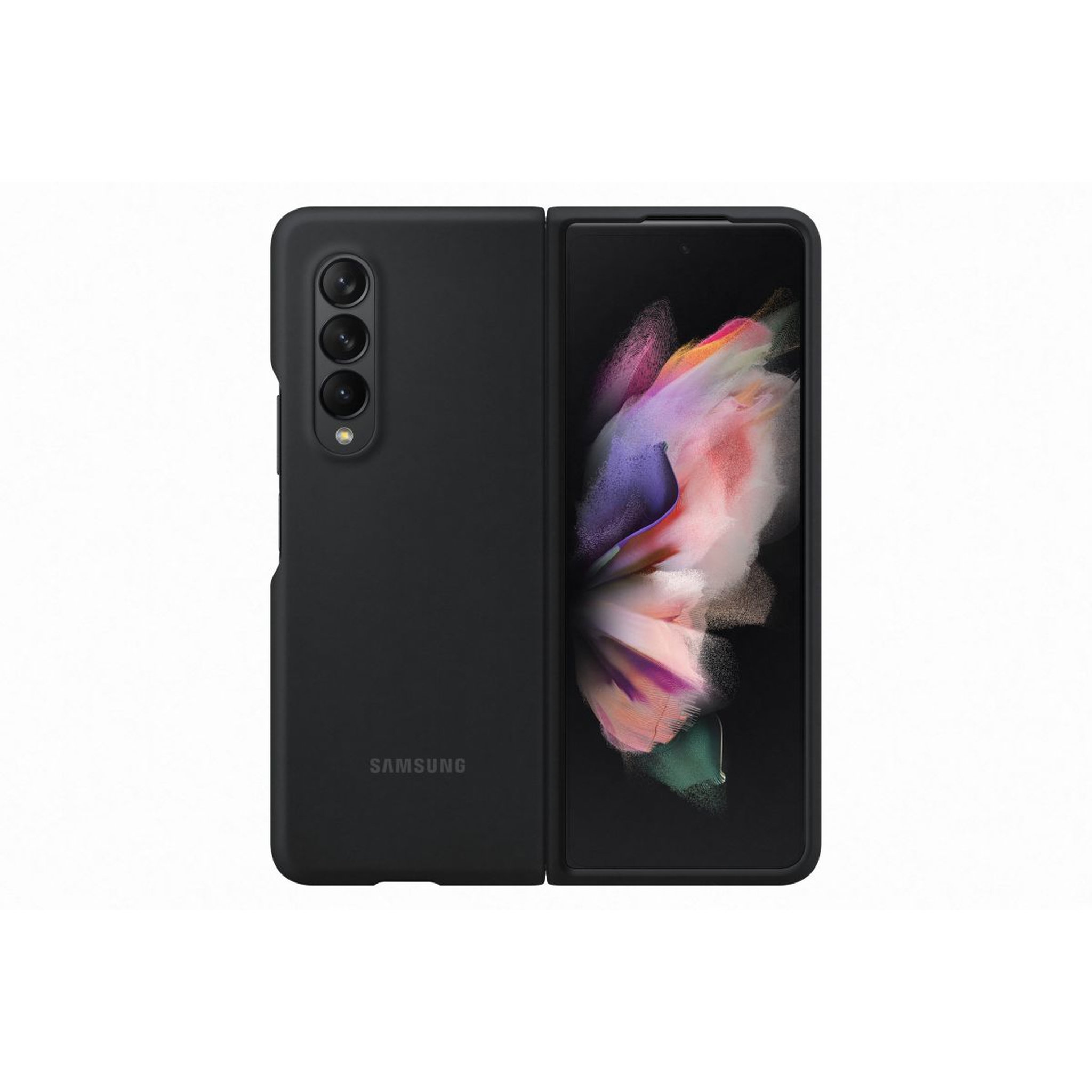 Samsung Coque Z Fold 3 Silicone noir