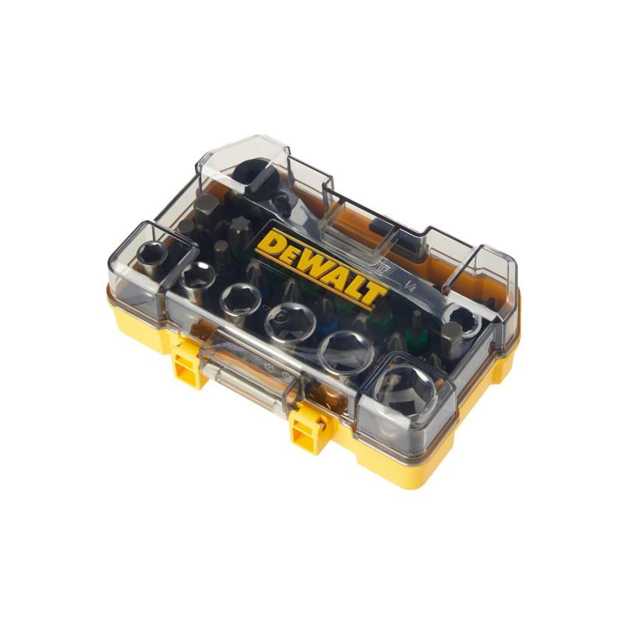 Voir la diapositive 2 : Dewalt Coffret 24 pièces de vissage dewalt - douilles et embouts 25 mm - dt71516-qz
