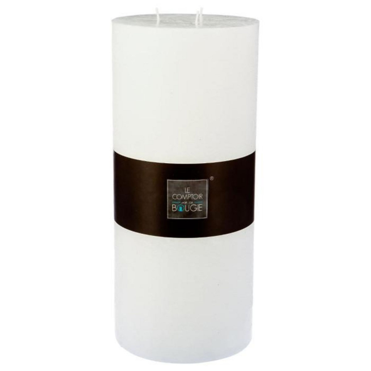 COMPTOIR DE LA BOUGIE Bougie Ronde  Rustic  32cm Blanc