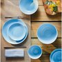 Voir la diapositive 4 : LUMINARC Service d'assiettes opale 18 pièces DIWALI Bleu