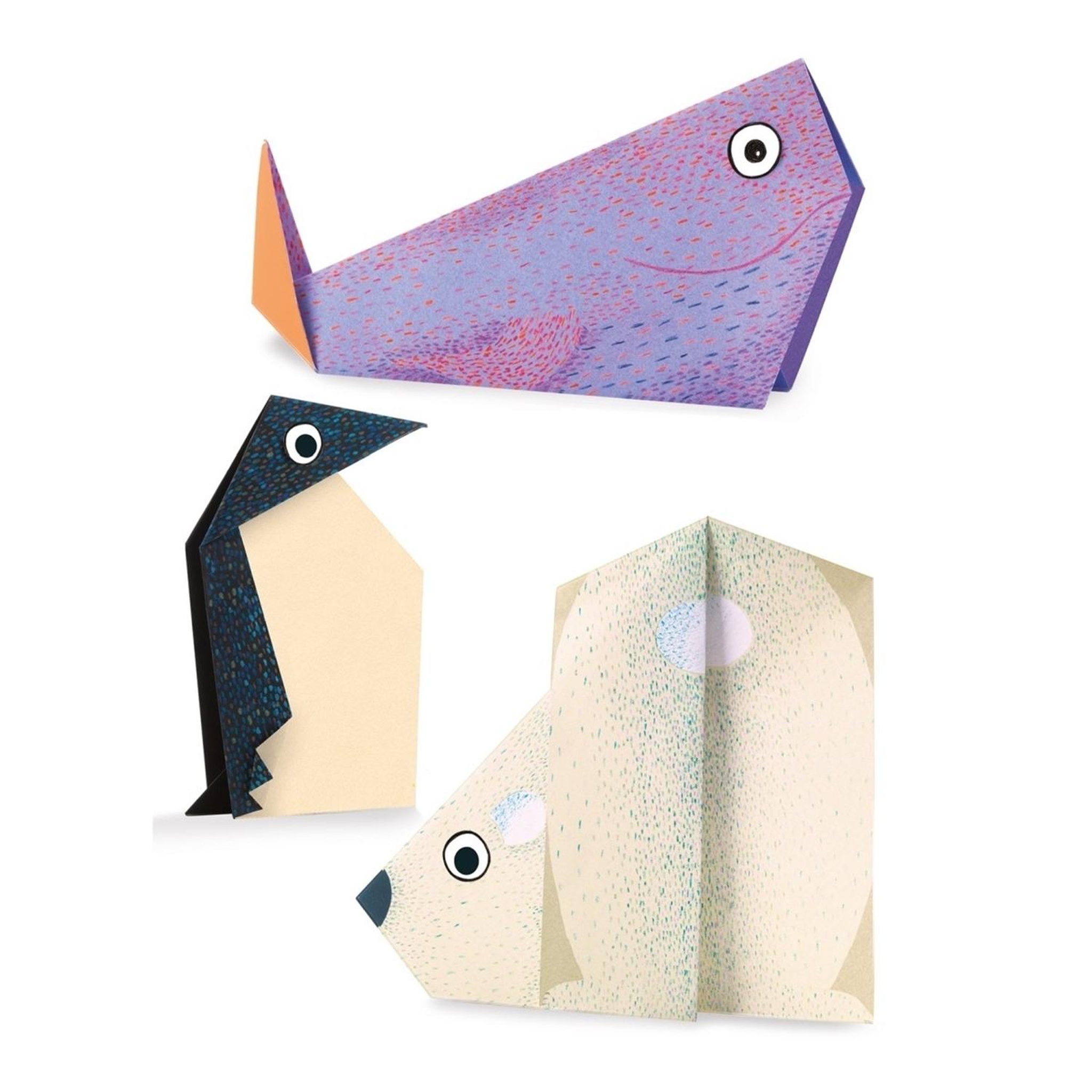 Voir la diapositive 4 : Djeco Origami les animaux polaires