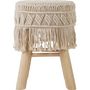 Voir la diapositive 2 : ATMOSPHERA Tabouret en macramé Savana - H. 42 cm - Beige