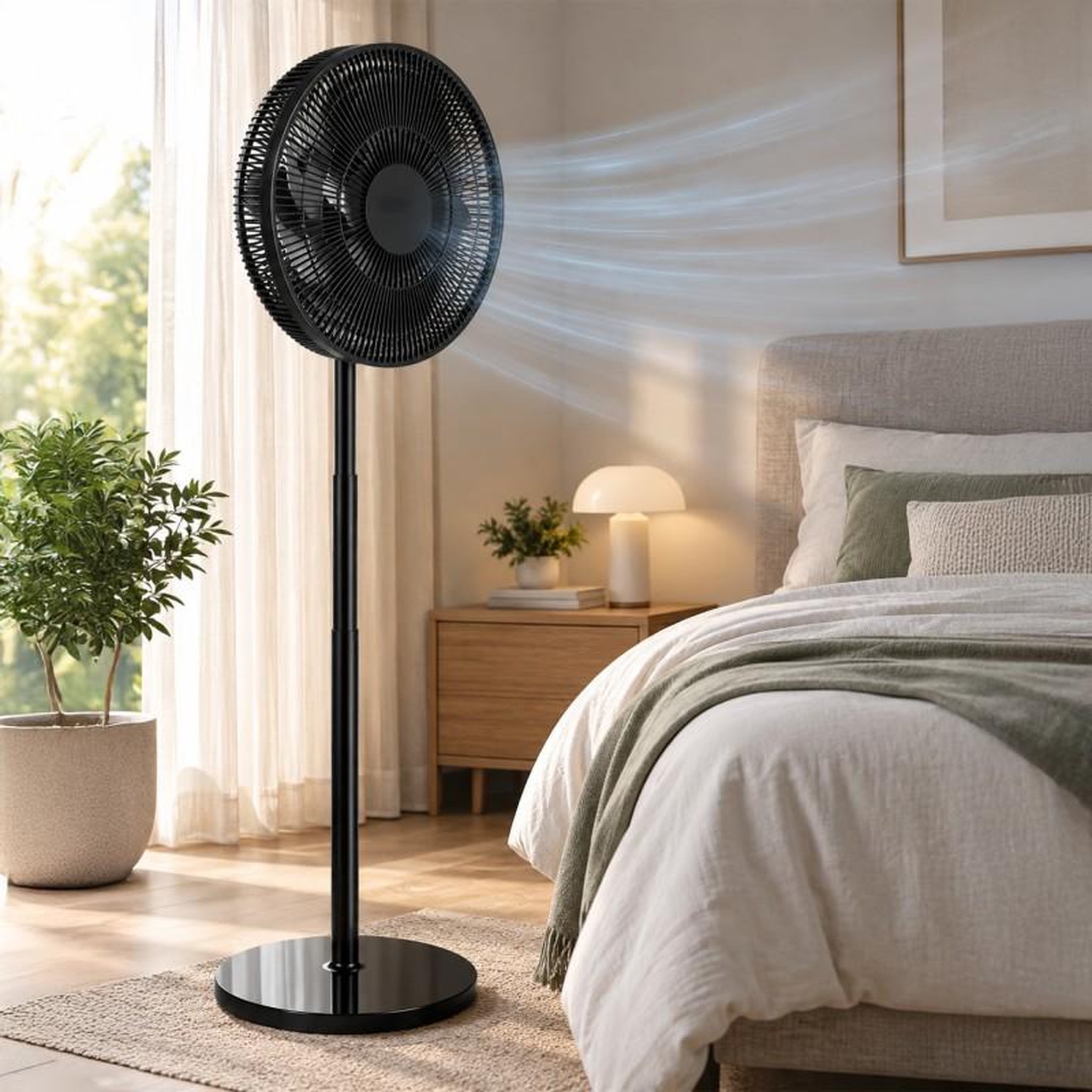 Voir la diapositive 4 : Ventilateur 3 En 1 Modulable à Hauteur Réglable 50w