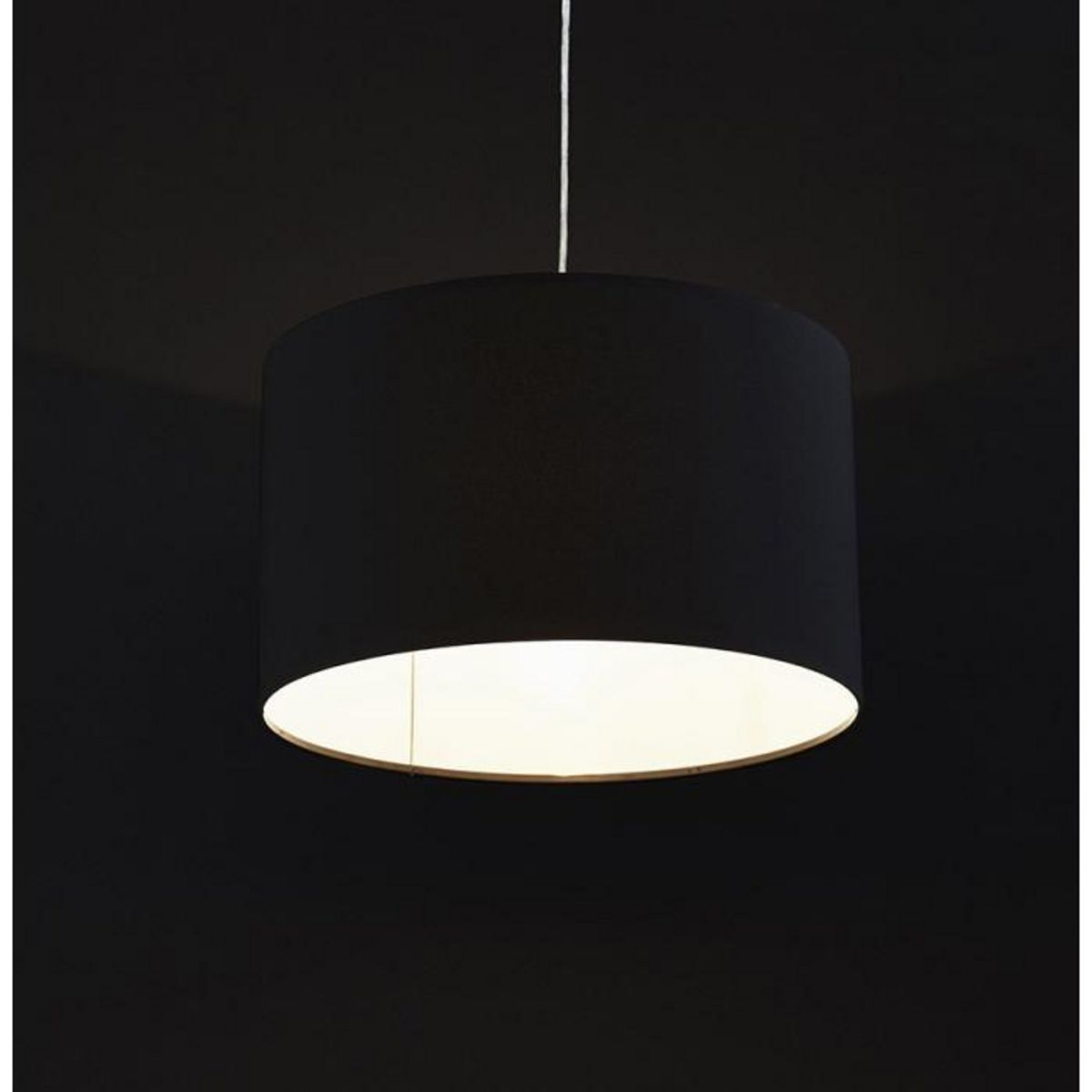 Paris Prix Lampe Suspension avec Abat-Jour  Fidelio  50cm Noir