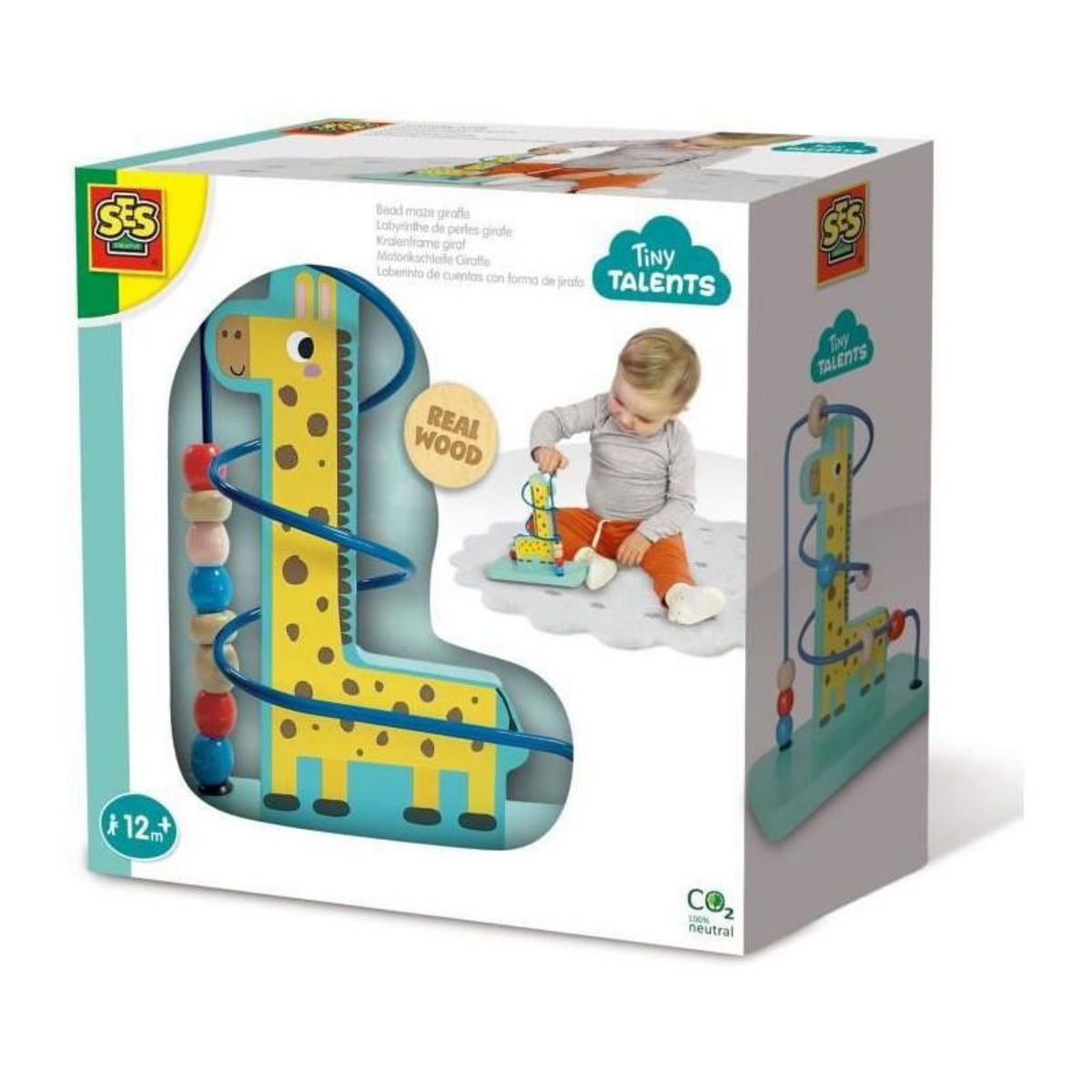 SES Creative SES CREATIVE - Labyrinthe de perles girafe