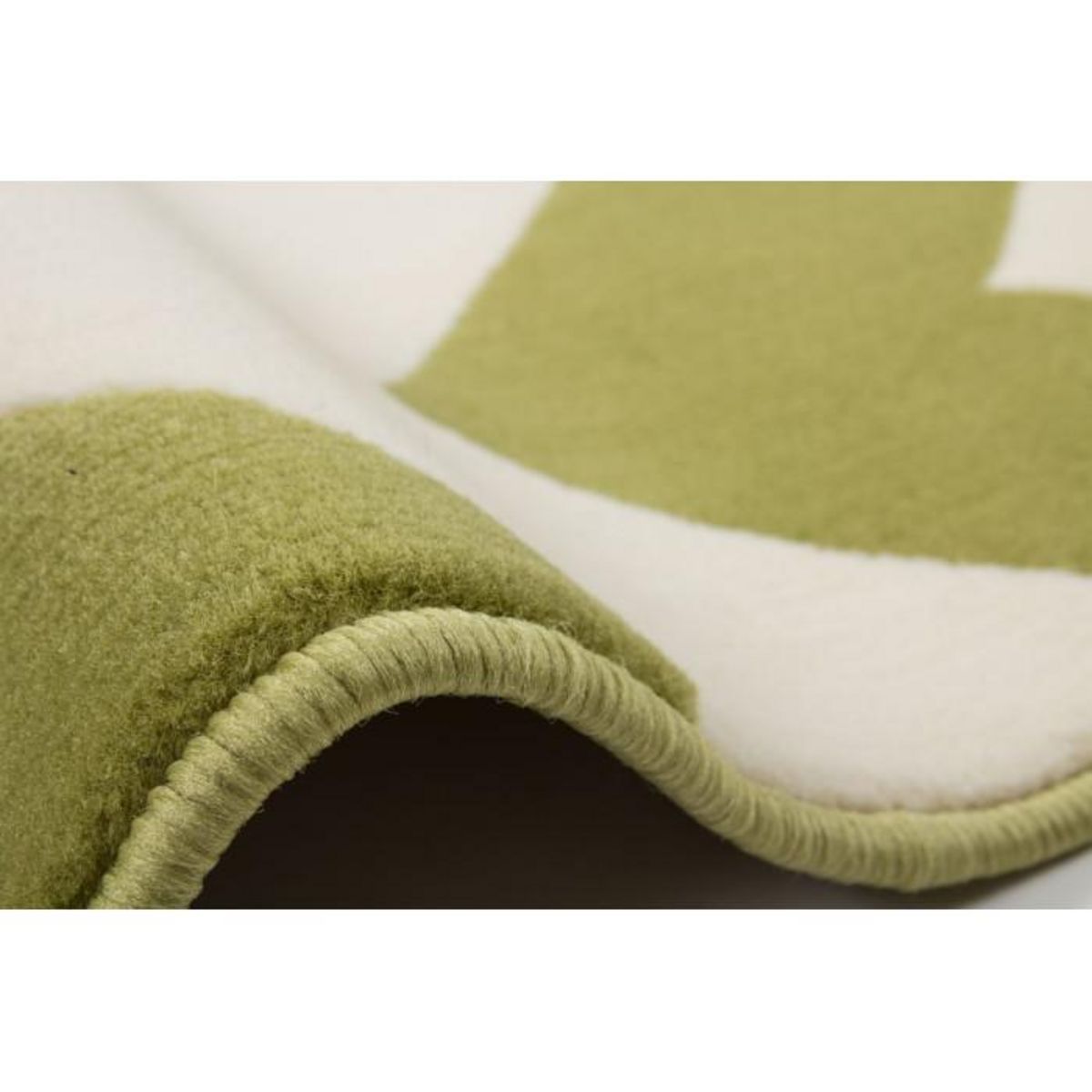 Paris Prix Tapis Géométrique à Poils Courts  Manolya  Vert