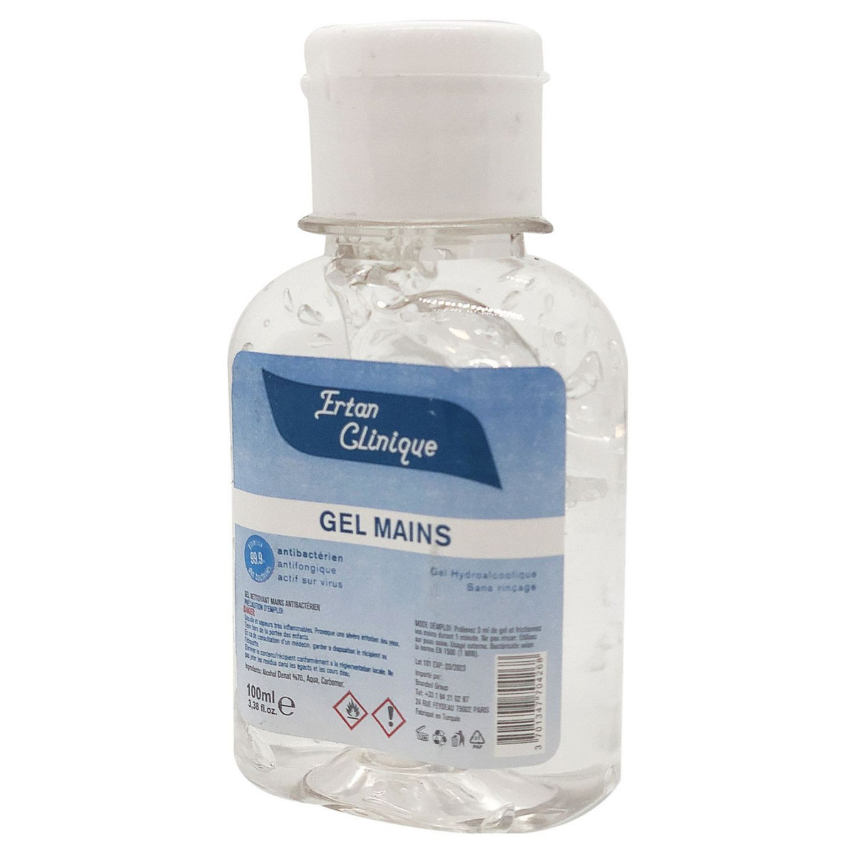 Gel mains Hydroalcoolique 100 ml