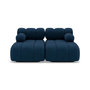 Voir la diapositive 1 : LISA DESIGN Ruby - canapé droit 4 places avec double méridienne - assise profonde - en velours texturé