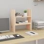 Voir la diapositive 3 : VIDAXL Support pour moniteur (39 72)x17x43 cm Bois de pin solide