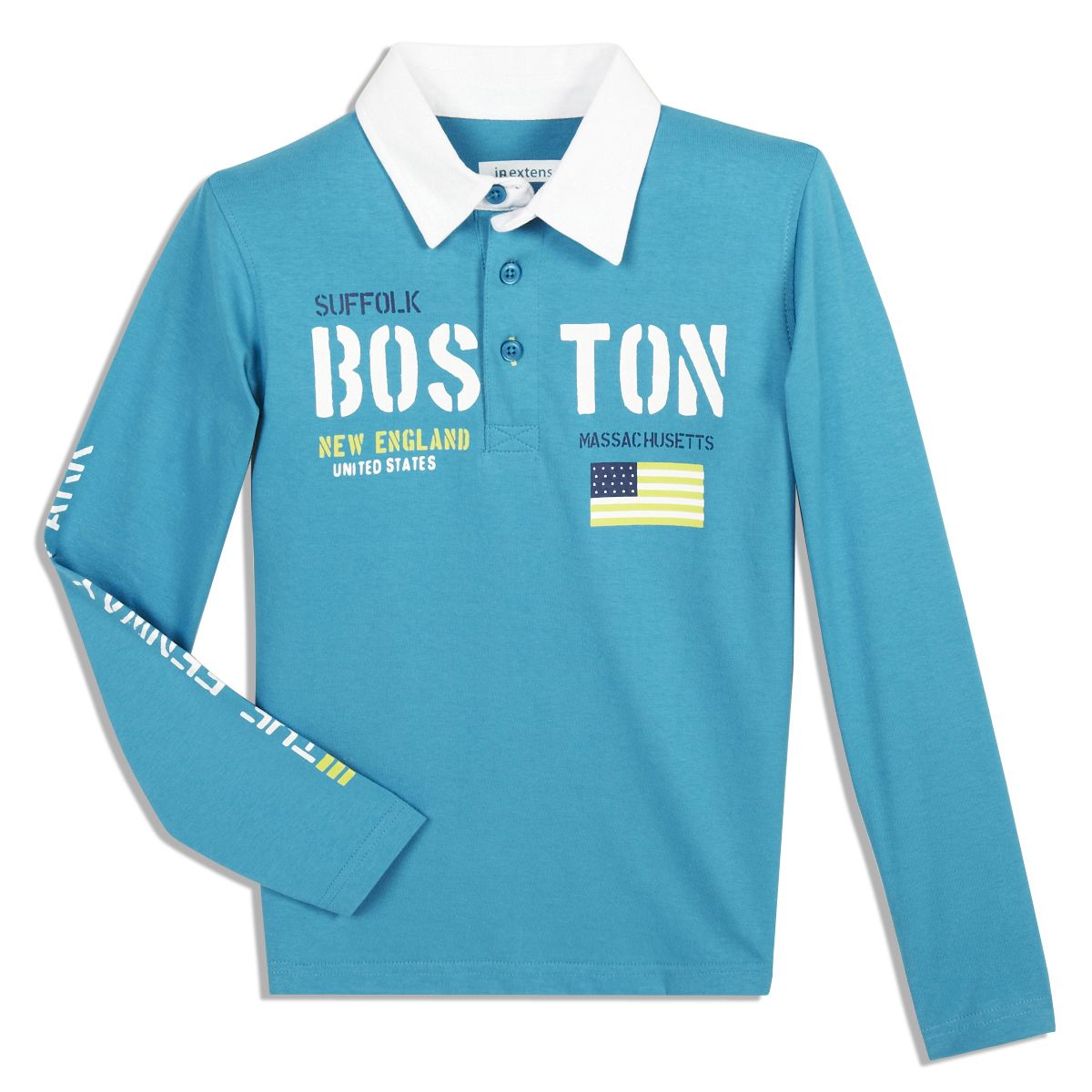 IN EXTENSO Polo manches longues imprimé garçon 