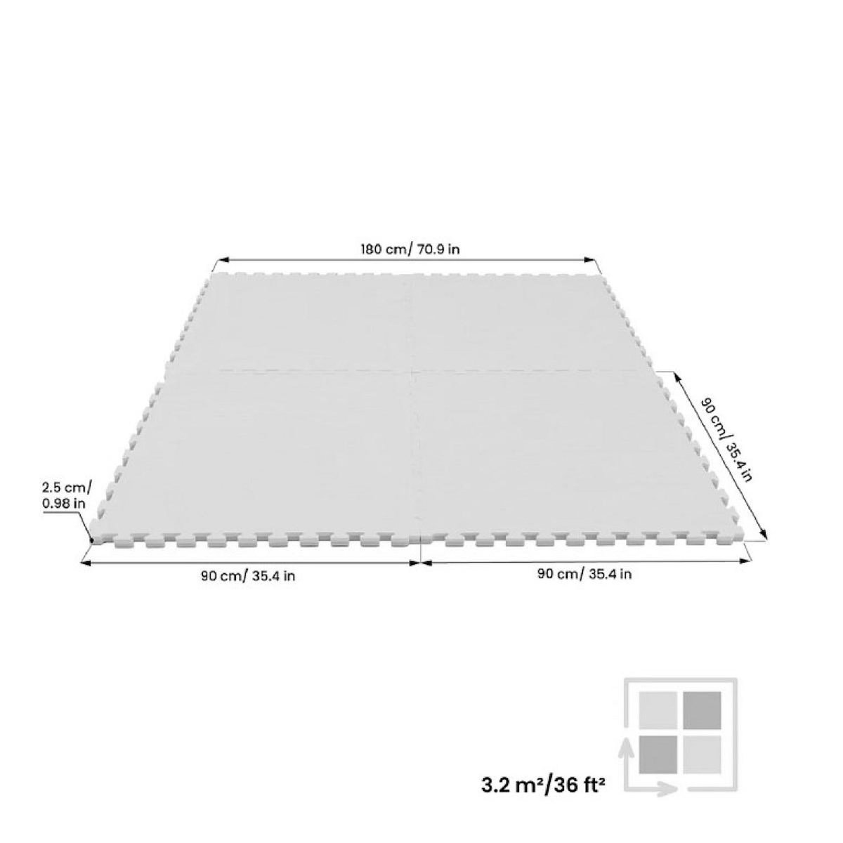IGLU Tapis de jeu XL Vert Jaune