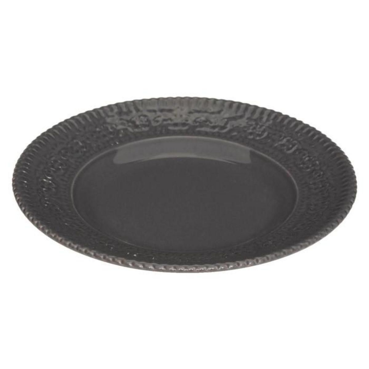 SECRET DE GOURMET Lot de 6 Assiettes à Dessert  Gypsy  22cm Gris