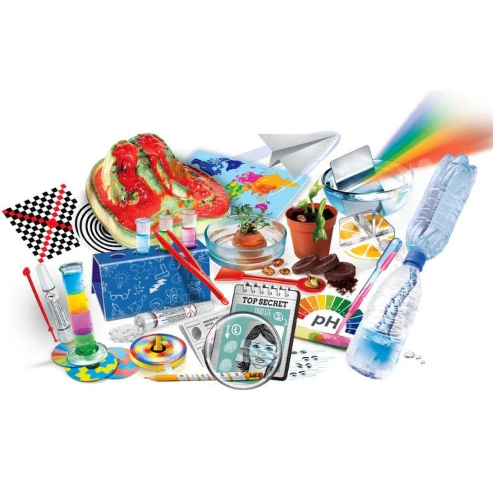 Voir la diapositive 3 : CLEMENTONI Coffret scientifique  50720 science  and  jeu - 110 expériences