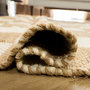 Voir la diapositive 4 : FUTURE HOME Tapis déco damier à franges en coton et jute 140x200cm