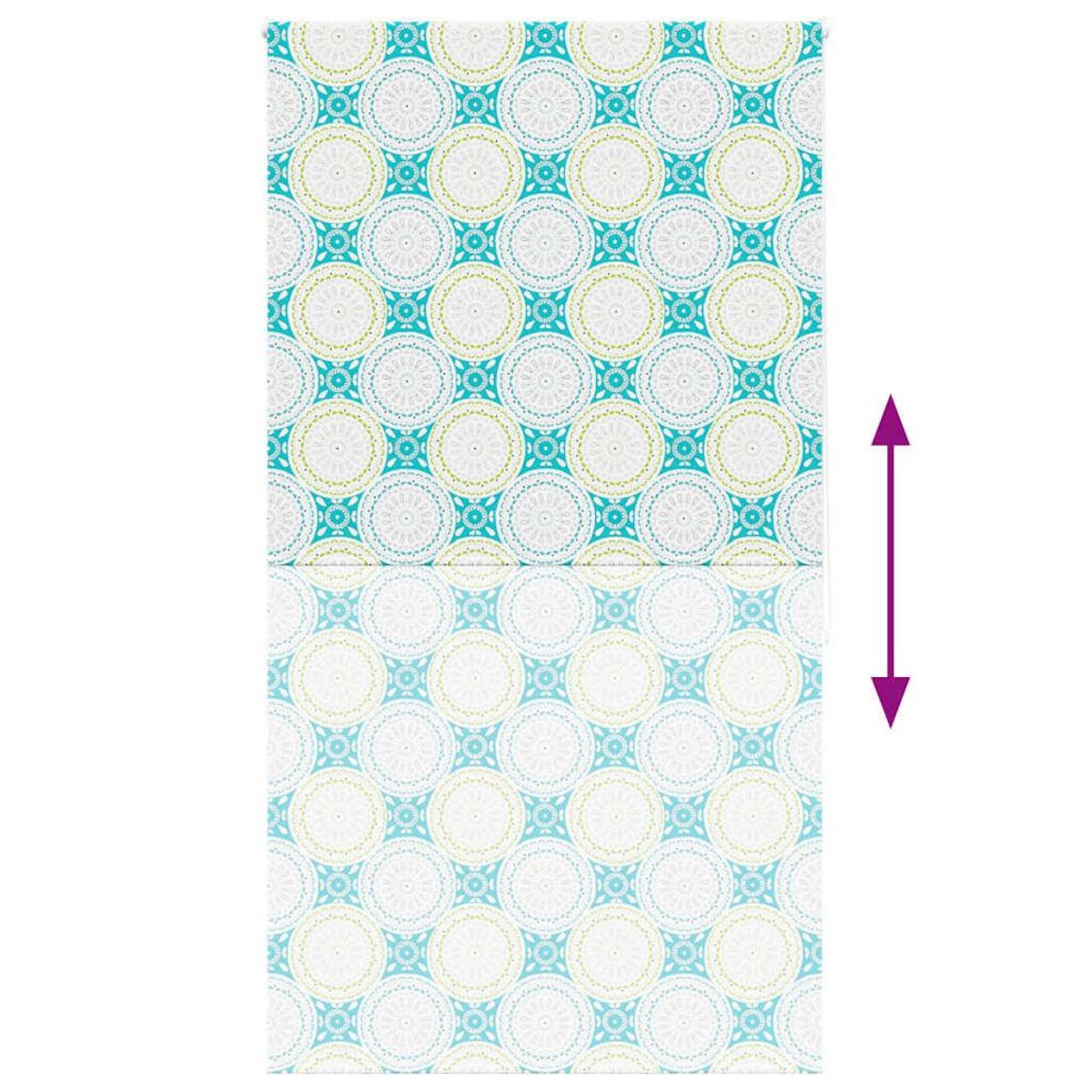 VIDAXL Store enrouleur de douche 120x240 cm largeur du tissu 116 cm