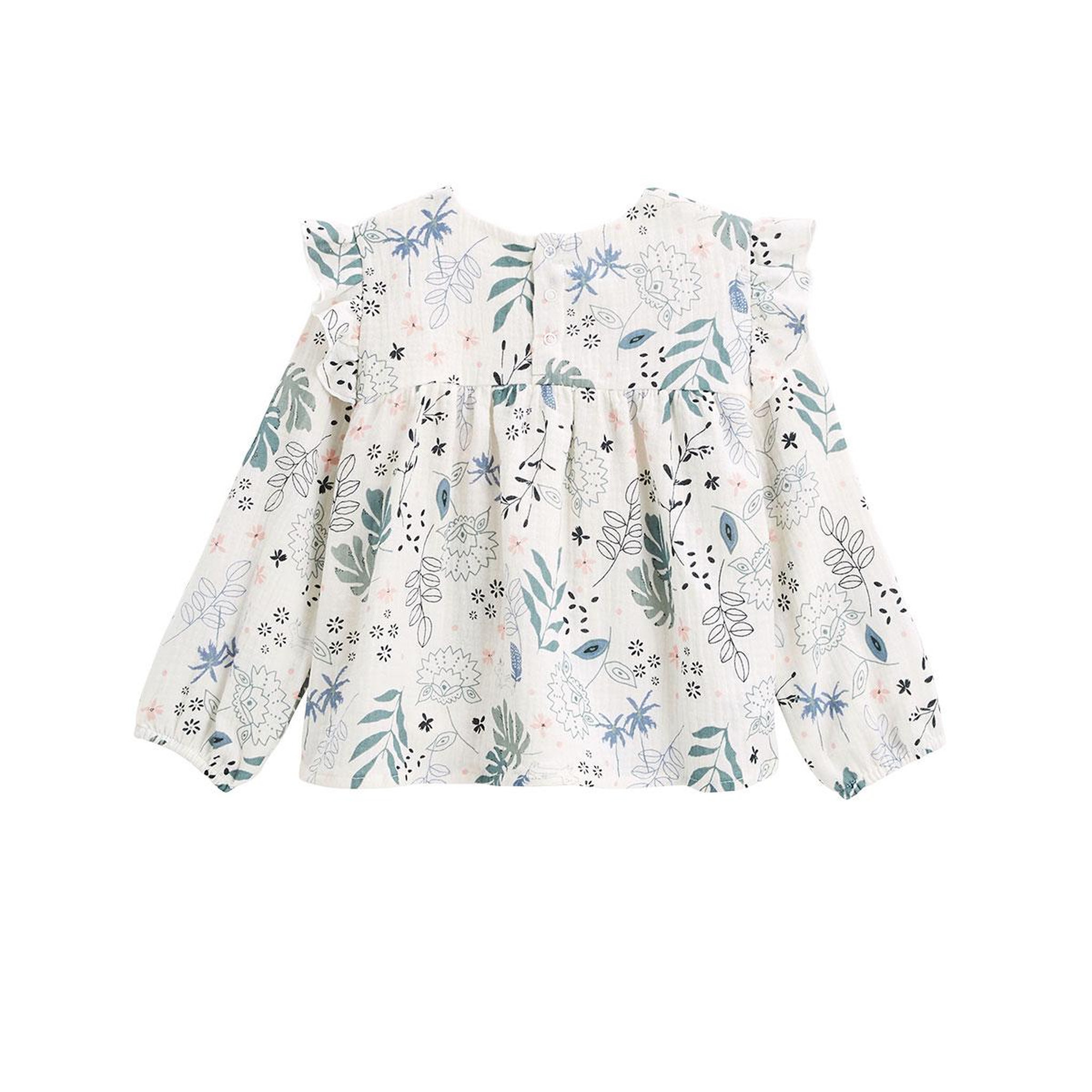 Voir la diapositive 2 : Petit Béguin Blouse enfant en gaze de coton Belle de Nuit
